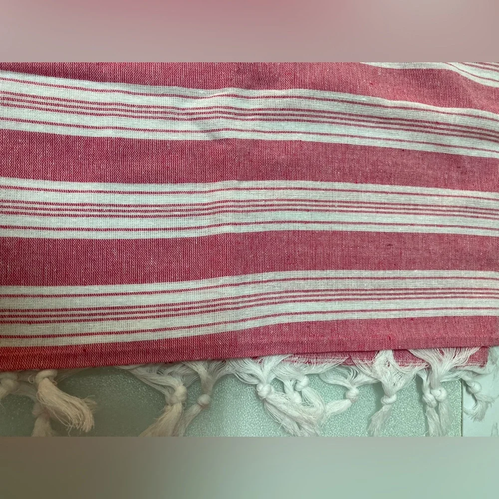 100% Cotton Turkish Peshtemal Towel, Beach Towel, Reversible Spa Towel